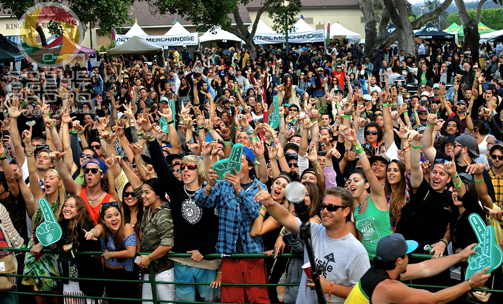 Crowd Shot During Natural Vibrations Set on the Marley's Mellow Mood Stage at the 2013 California Roots Music & Arts Festival
